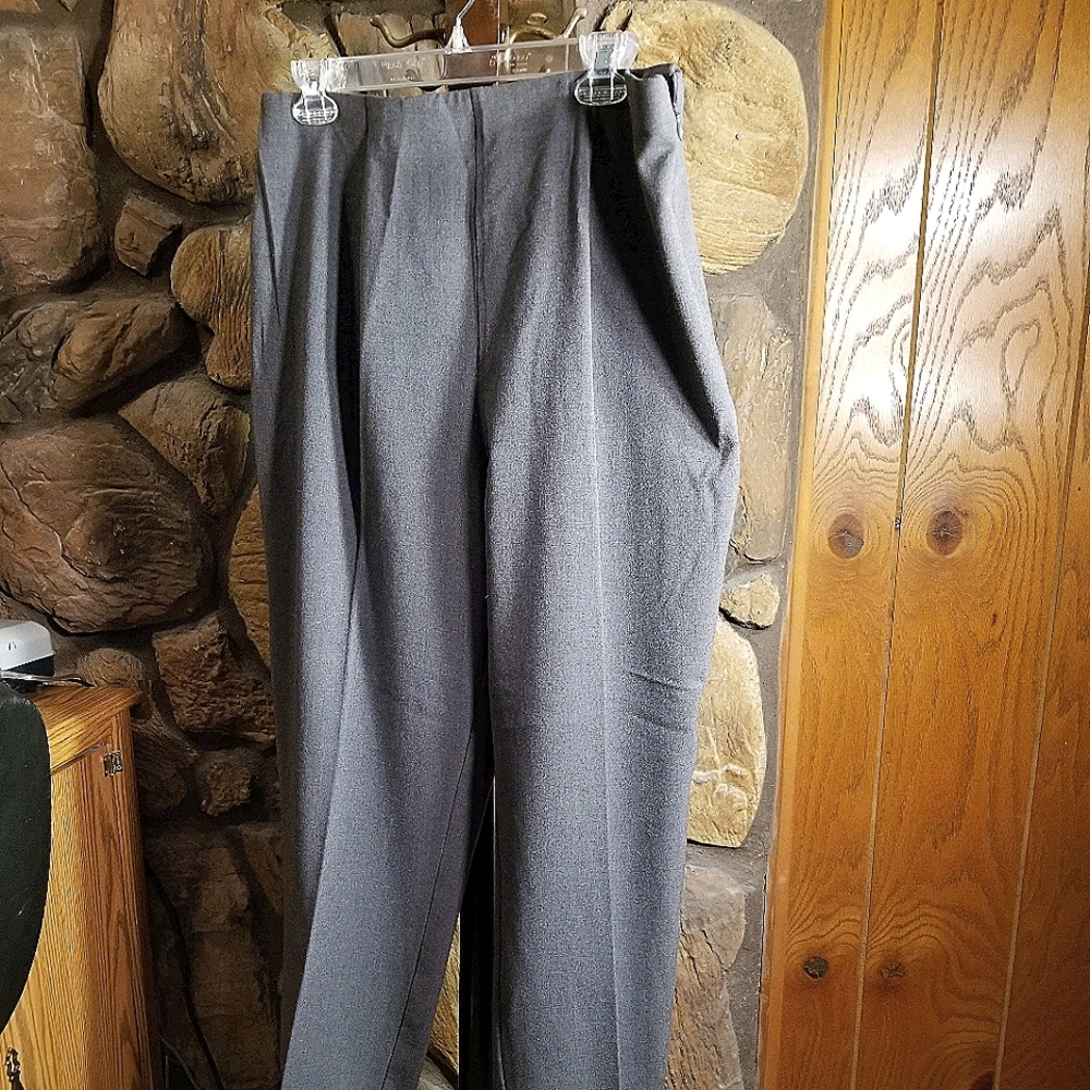 Size 16 Laura Scott Grey Dress Pants